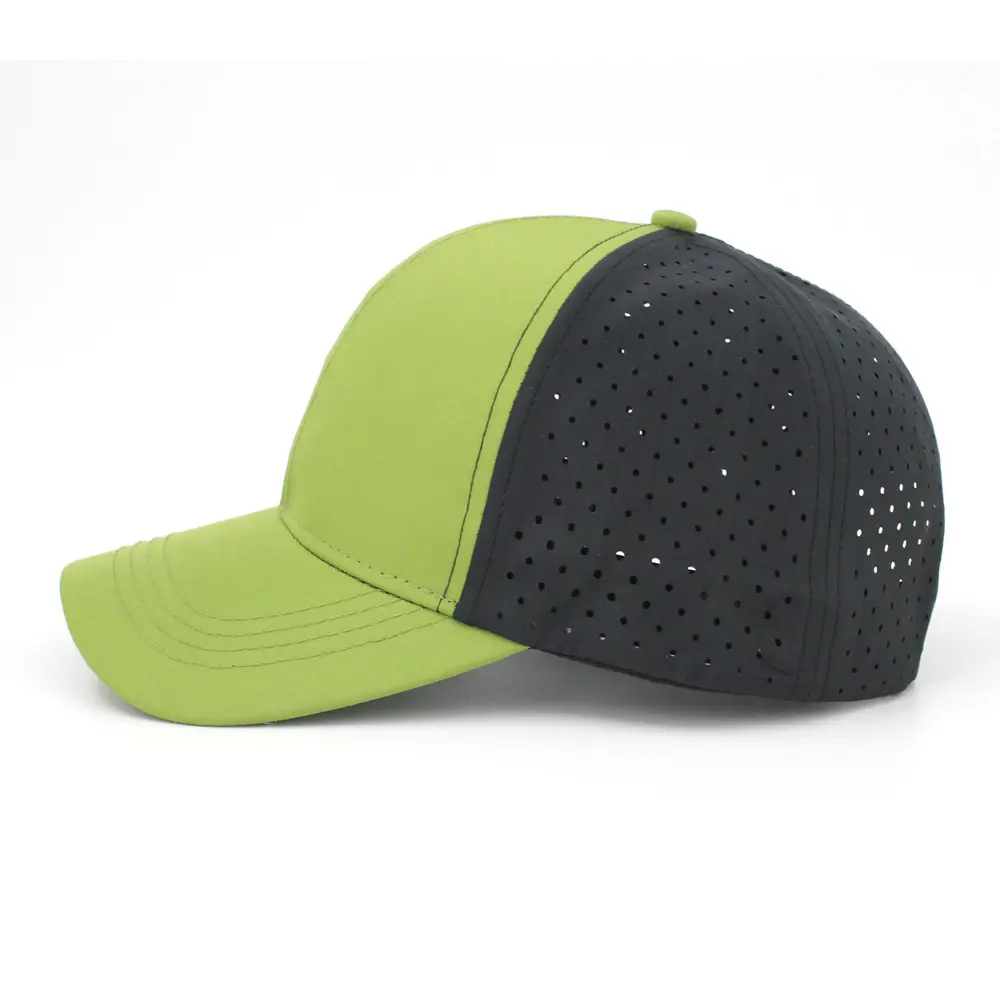 Wholesale Custom Logo High Quality 6 Panels Laser Cut Plain Adjustable Adults Size Baseball Cap for Man in Vietnam Factory 3
