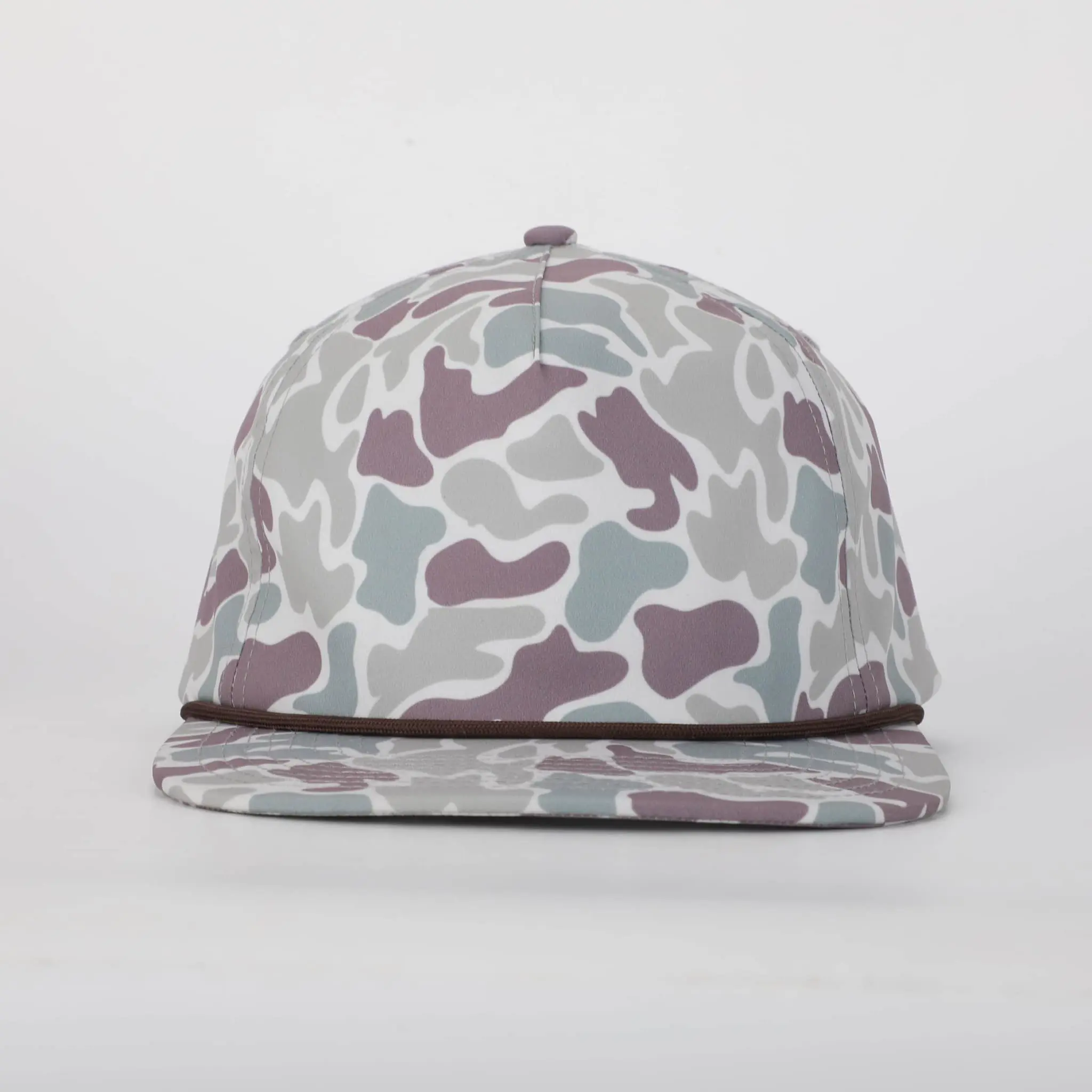 Wholesale Custom Retro Vintage Camo Snapback Cap Camouflage Rope Hat Outdoor Sports Cap Vietnam Factory Classic Trucker Caps 2
