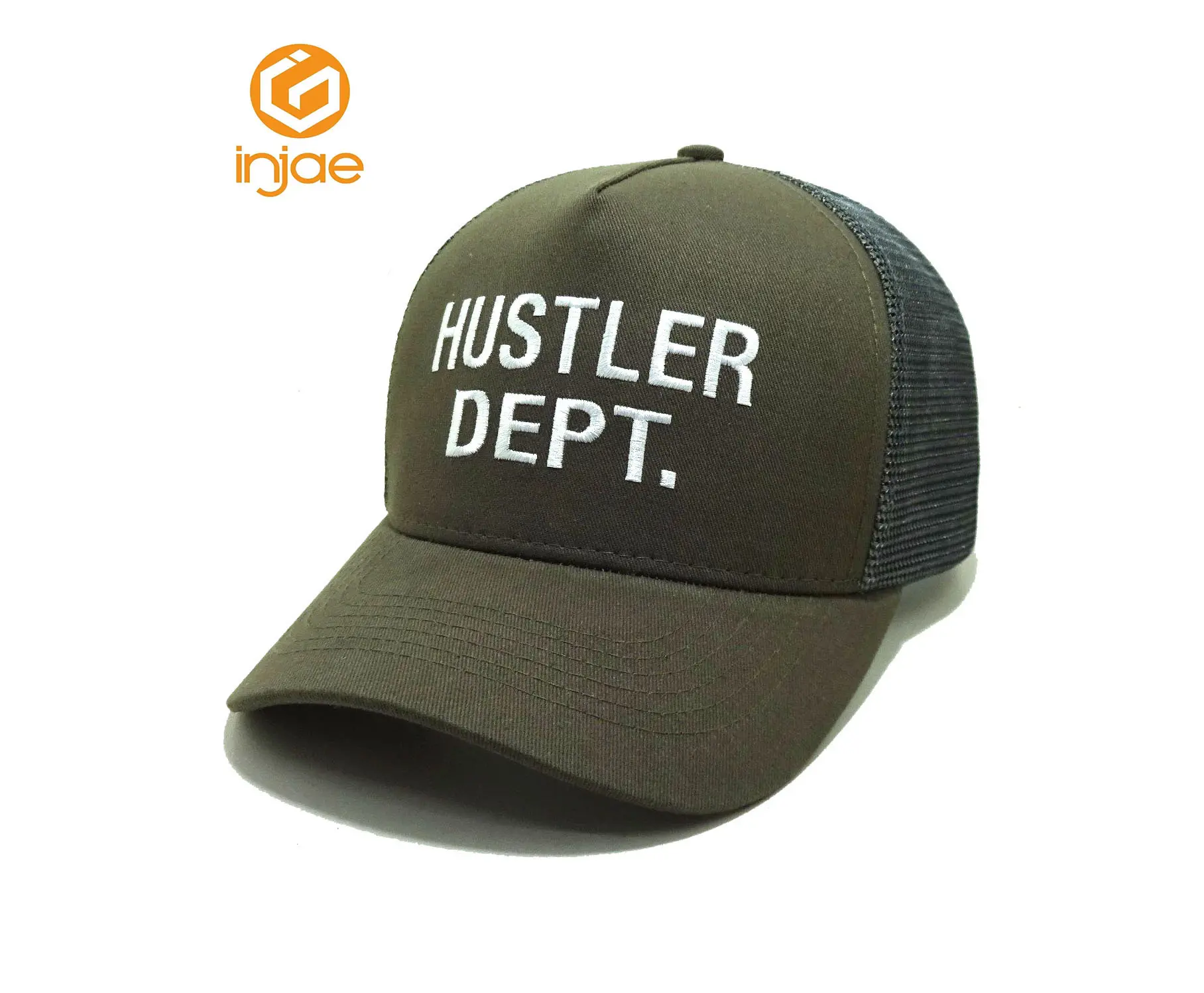 Wholesale Customizable High Quality Trucker Hat 5 Panel Curved Brim Luxury Sports Caps for Unisex in Vietnam Factory 1