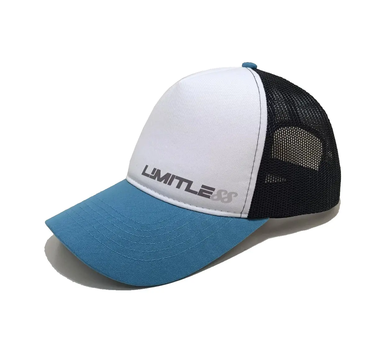 Wholesale Customize High Quality Curved Brim Trucker Hat for Unisex Two Tone Fashion Hip Hop Sports Cap in Vietnam Factory 2