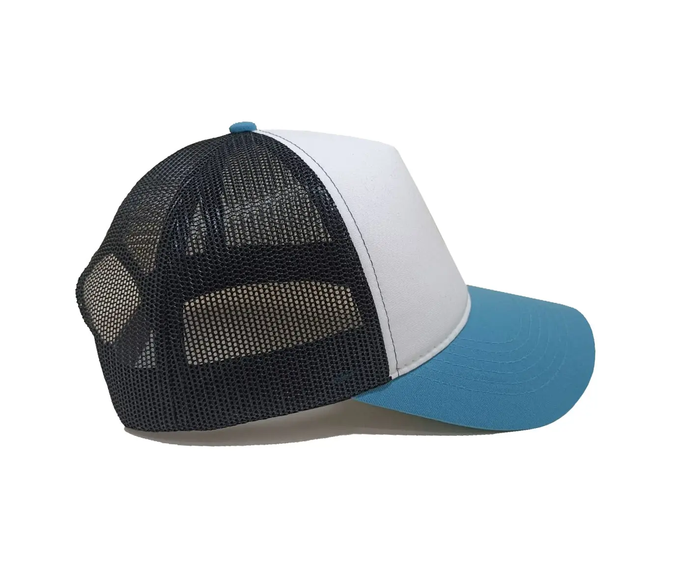 Wholesale Customize High Quality Curved Brim Trucker Hat for Unisex Two Tone Fashion Hip Hop Sports Cap in Vietnam Factory 4