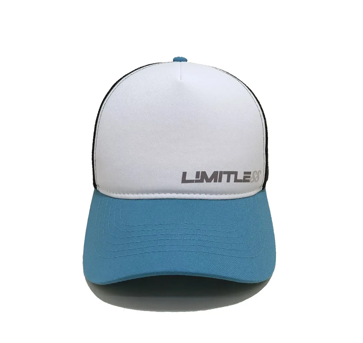 Wholesale Customize High Quality Curved Brim Trucker Hat for Unisex Two Tone Fashion Hip Hop Sports Cap in Vietnam Factory 1