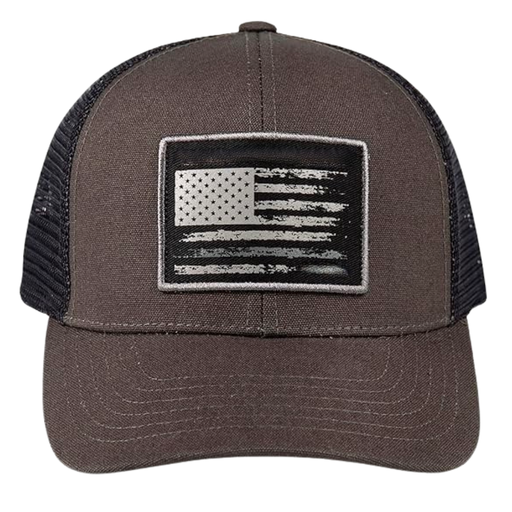 Wholesale Dark Brown/Black Trucker Hat 6 Panel Custom Logo Patch Embroidery/Woven/Leather/PVC Curve Brim Tag on Snapback Closure 2