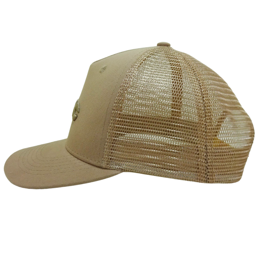 Wholesale Embroidered Snapback Trucker Hat 6 Panel Structured Letter Pattern With Mesh Custom Label Inside and Tag Outside OEM 4