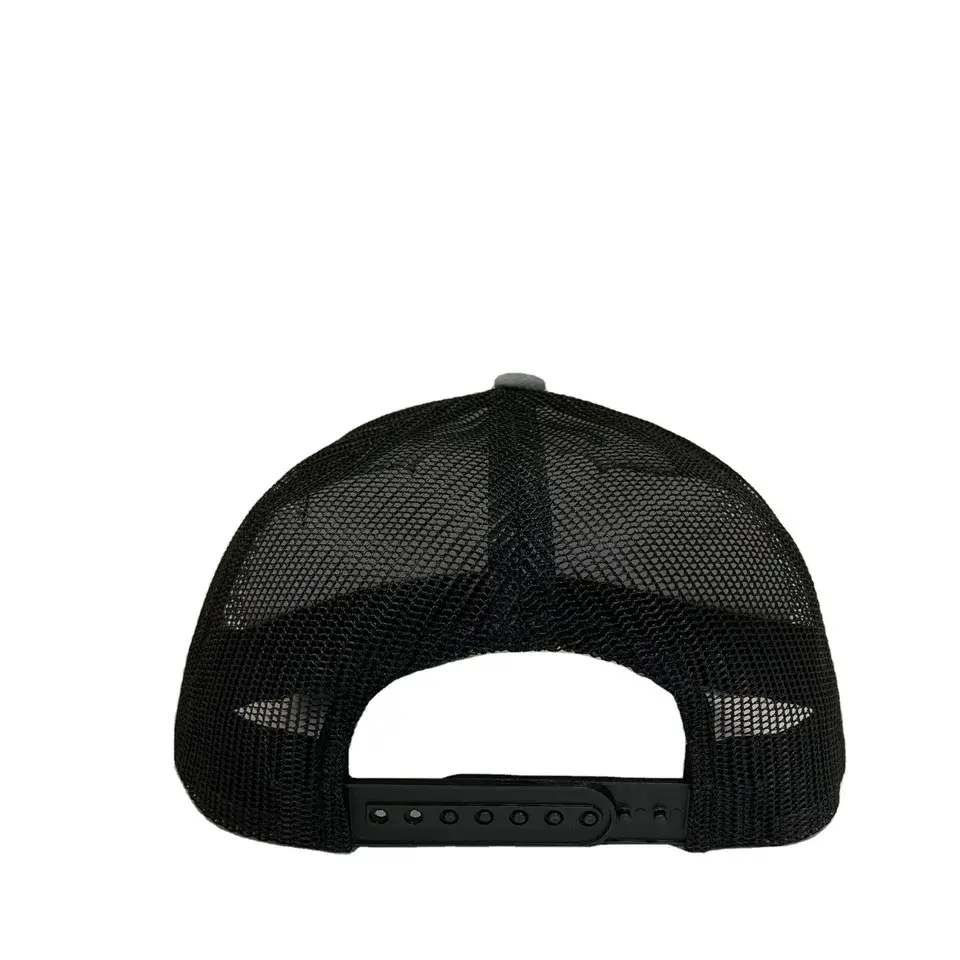 Wholesale Gray/ Black Blank Trucker Hats Men Sport Caps Promotional INJAE VINA Brand Name Cheap Price in Vietnam Snapback Cap 5