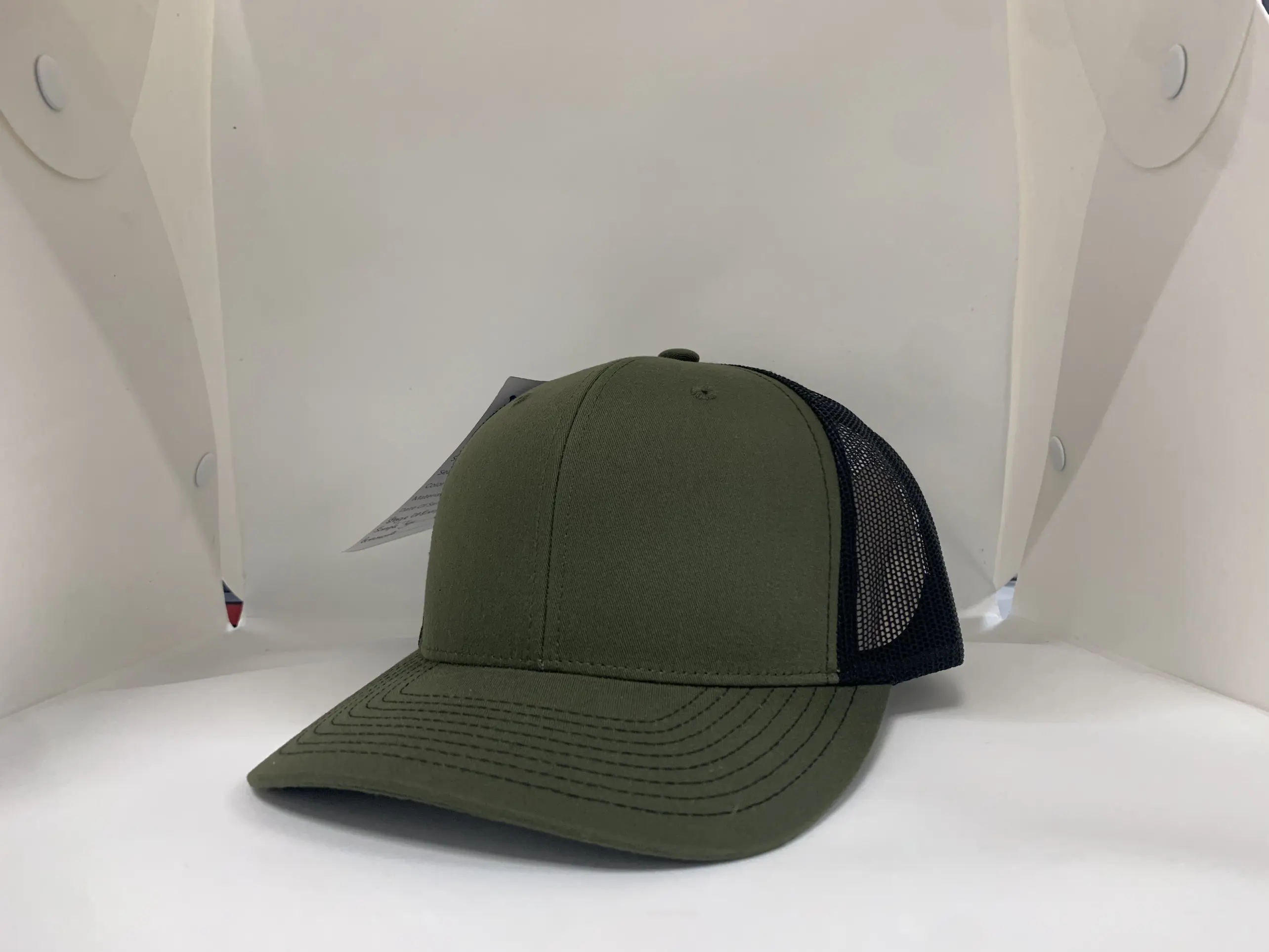 Wholesale High Quality Blank Olive/ Black Trucker Hats Men Sport Caps 6 Panels for Promotional Brand Name in Vietnam 5