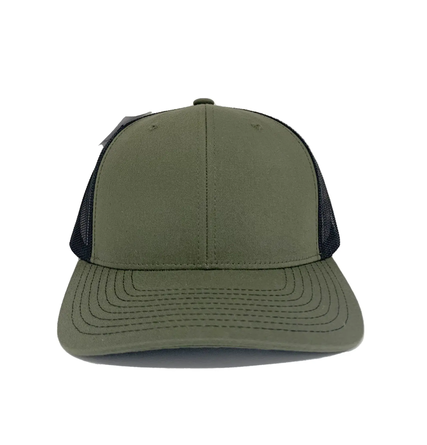 Wholesale High Quality Blank Olive/ Black Trucker Hats Men Sport Caps 6 Panels for Promotional Brand Name in Vietnam 1