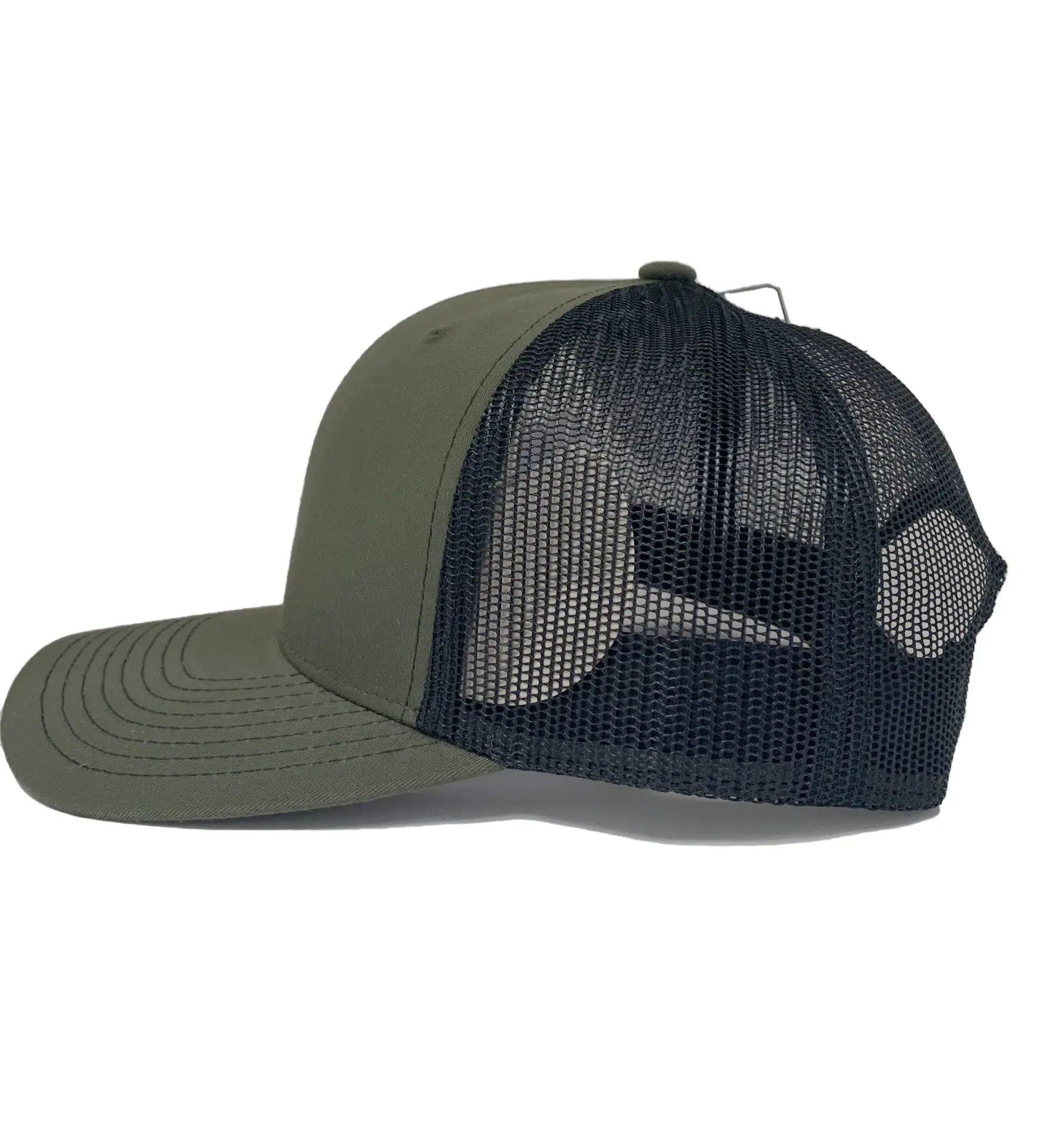 Wholesale High Quality Blank Olive/ Black Trucker Hats Men Sport Caps 6 Panels for Promotional Brand Name in Vietnam 2