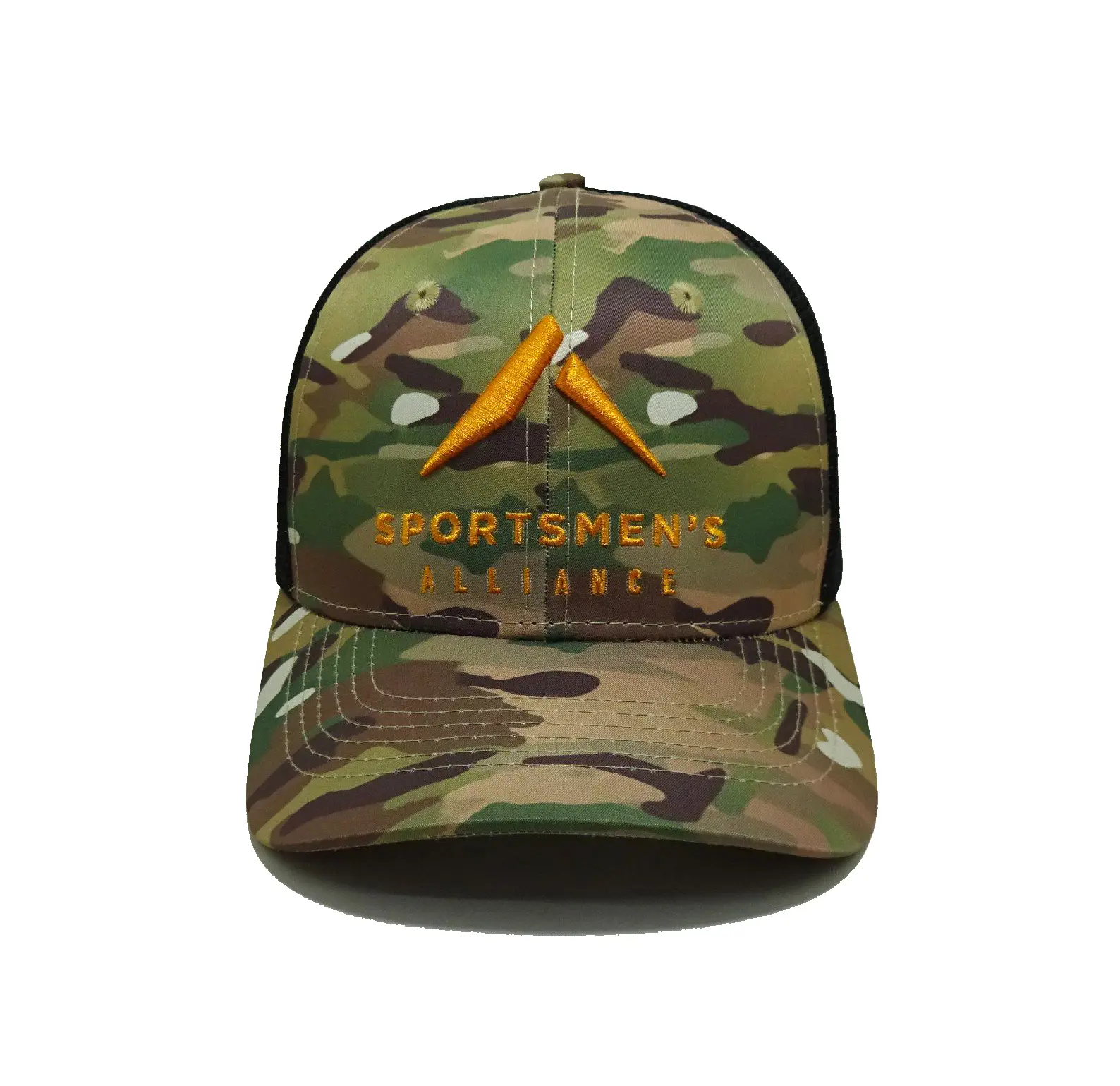 Wholesale High Quality Camouflage Trucker Hat with Custom Logo Digital Printing UV Protection for Hunting Outdoor Trucker Hat 2