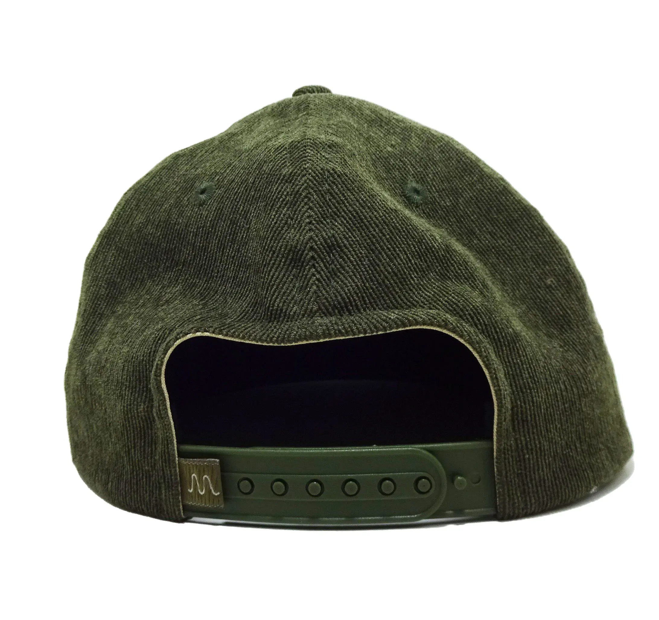 Wholesale High Quality Corduroy Baseball Caps Embroidery Logo with Rope Olive Color Custom Design in Vietnam Factory 2