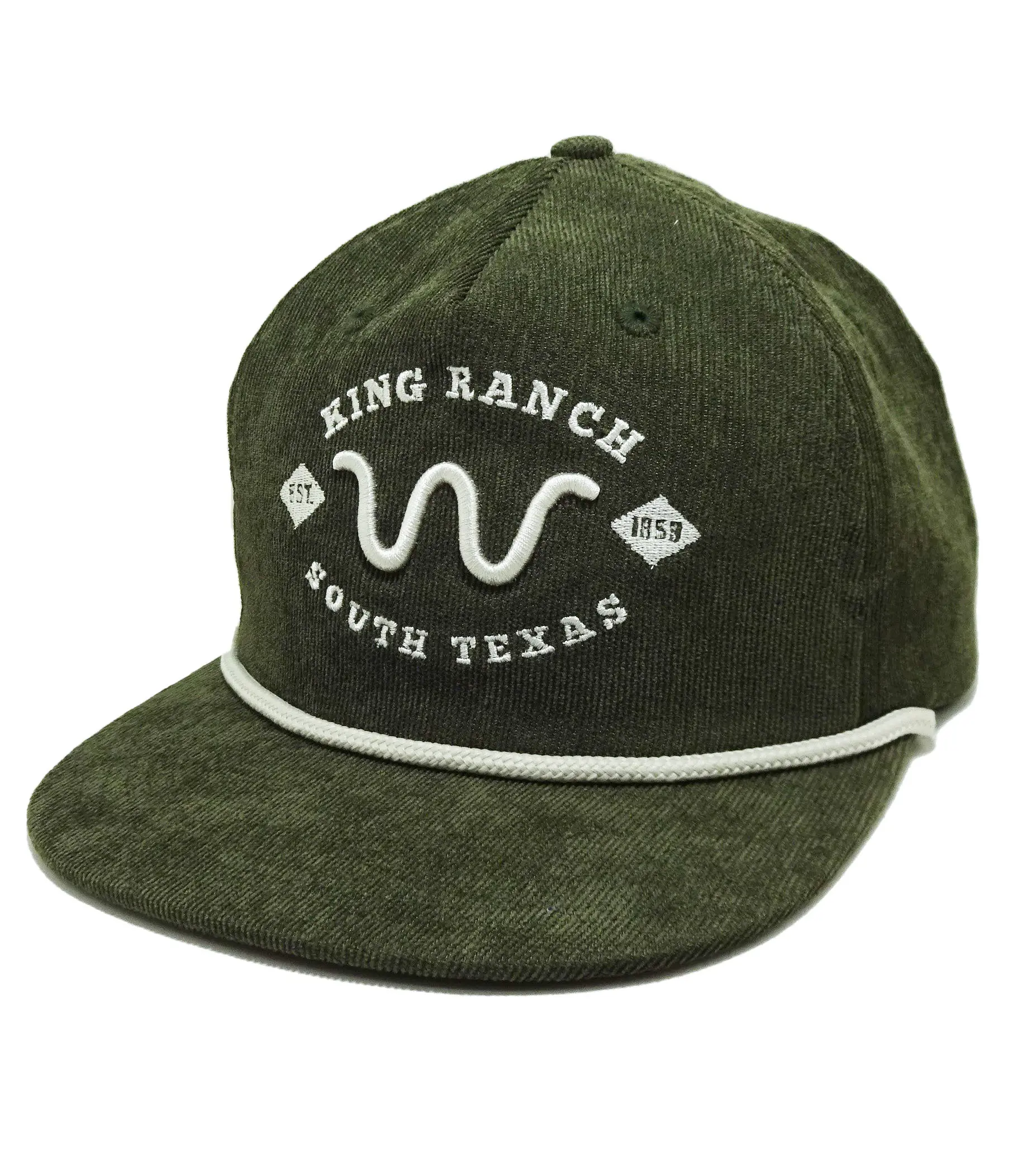 Wholesale High Quality Corduroy Baseball Caps Embroidery Logo with Rope Olive Color Custom Design in Vietnam Factory 1
