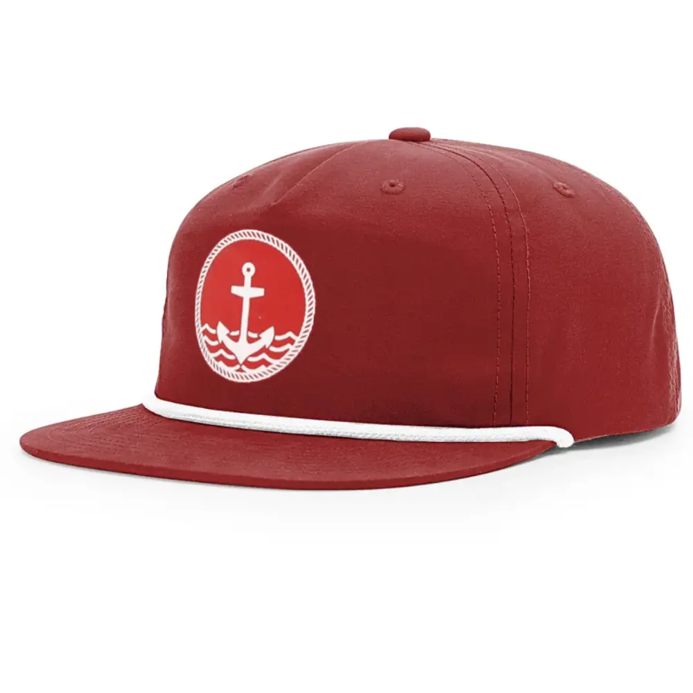 Wholesale High Quality Custom 5 Panel Ri 256 With Contrast Rope on the Brim Single Breasted Buckle for Men and Women Hip Hop OEM 7
