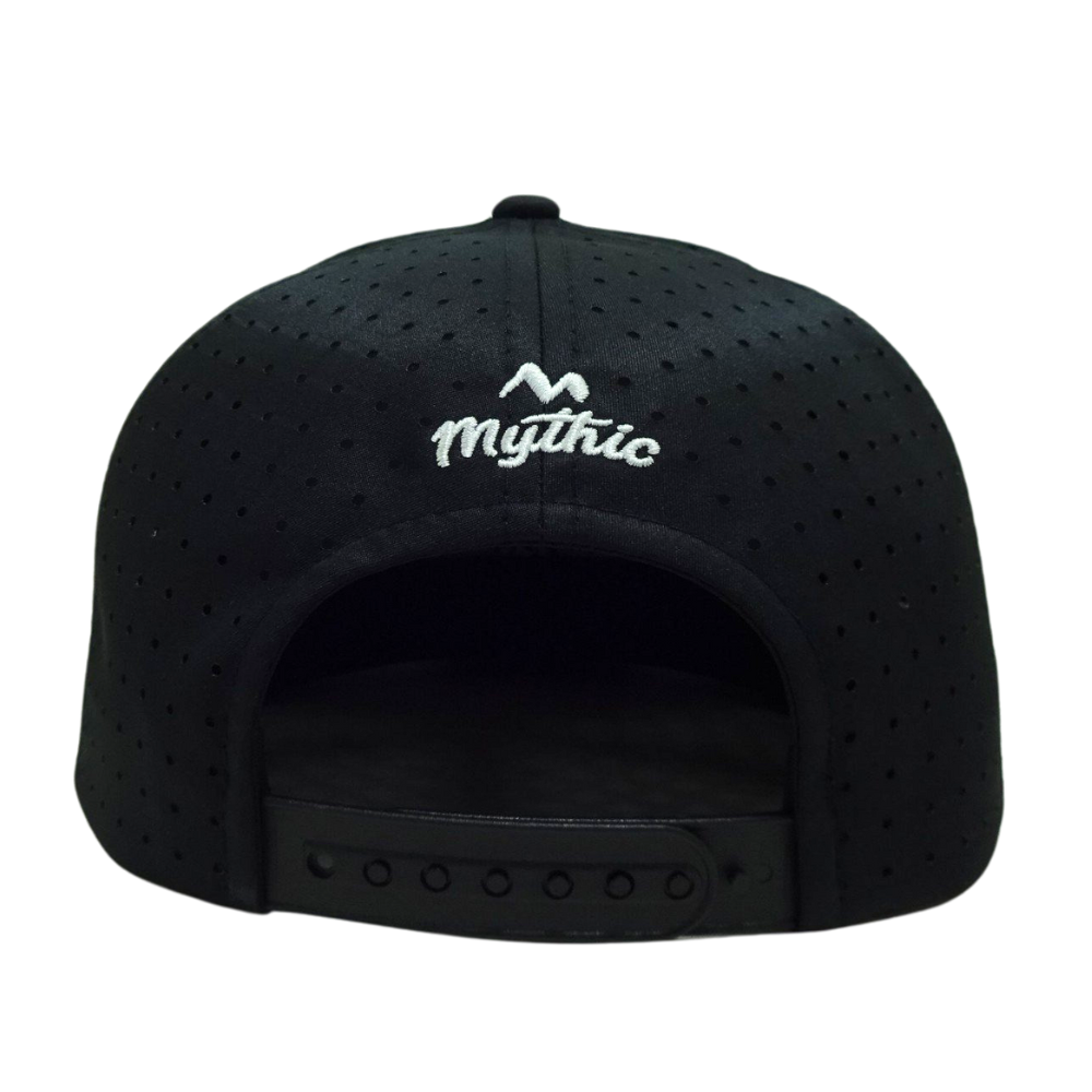 Wholesale High Quality Custom Golf Embroidery 6 Panel Black Laser Cut Hole Perforated Structured Cap Factory for Men and Women 7
