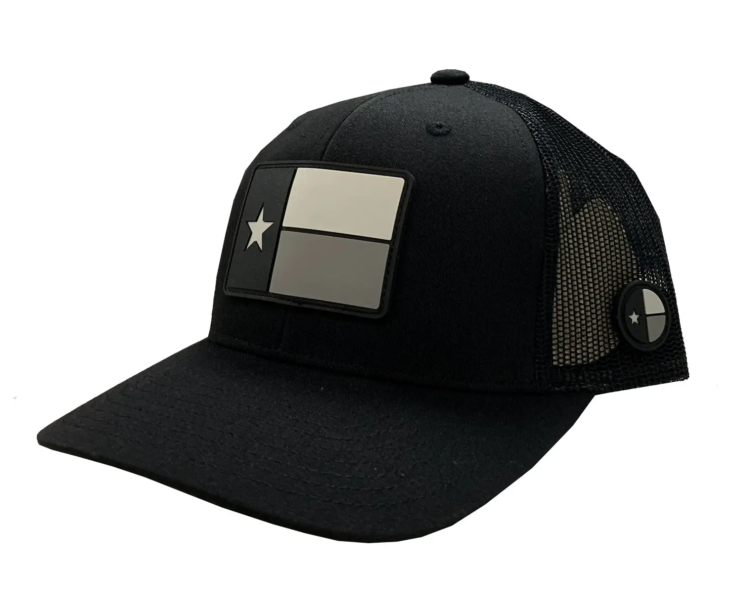 Wholesale High Quality Custom Rubber Logo Black Color Hiphop Style Mesh Back Cotton/Mesh Fabric Trucker Hat in Vietnam Factory 2