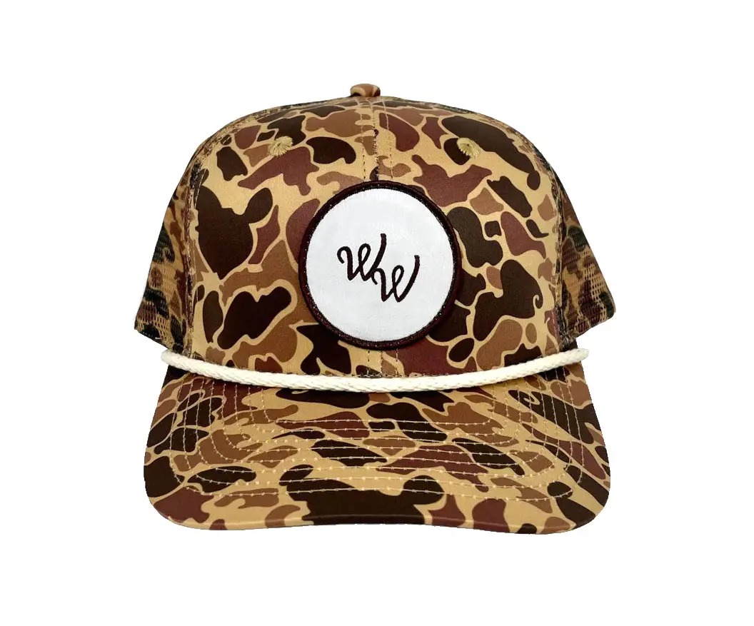 Wholesale High Quality Trucker Hat with Rope Custom Logo High Fashion Sublimation Print Adjustable Size for Adults Trucker Hat 1