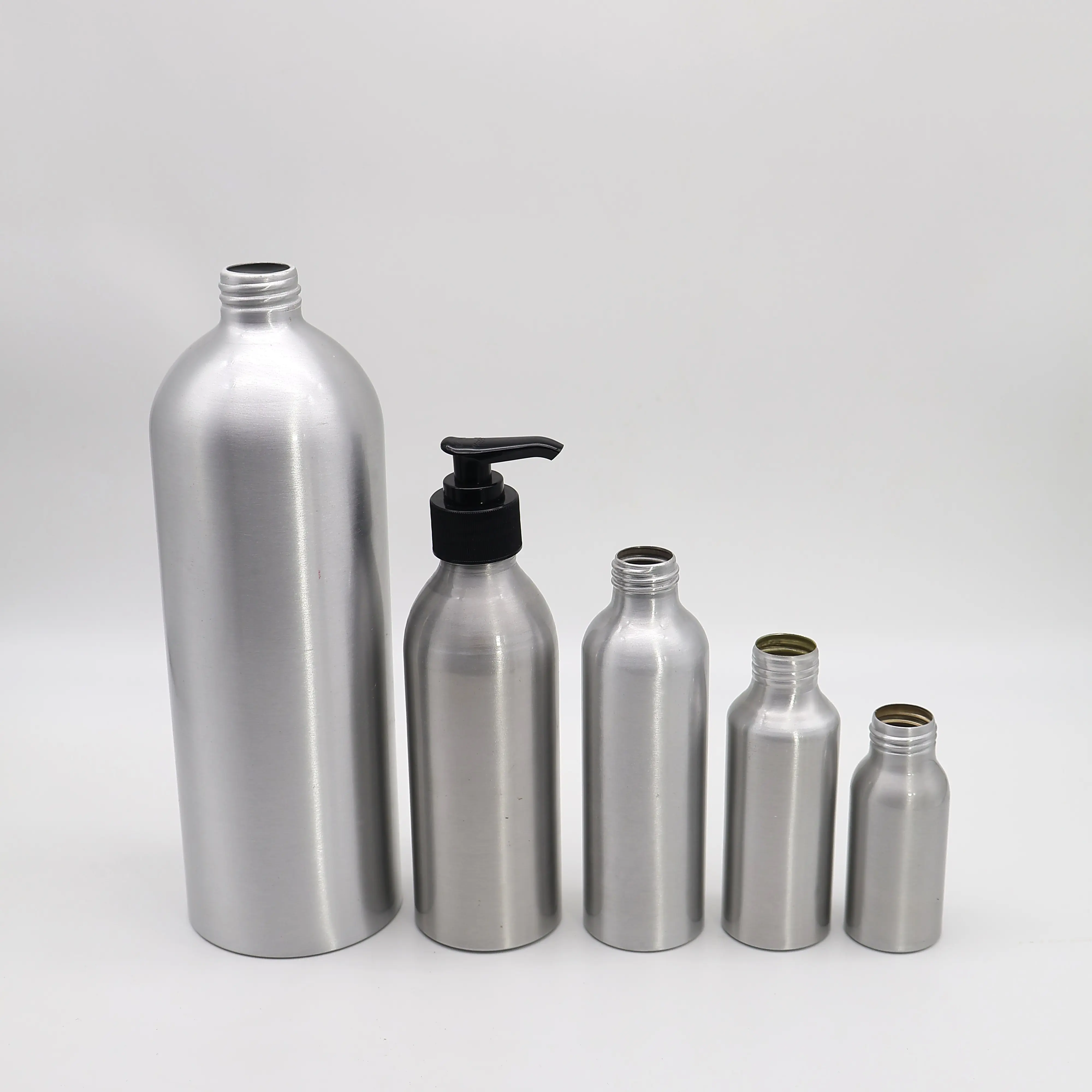 Wholesale Liquid Essence Aluminum Metal Bottles Made in Vietnam Manufacturer Factory Cosmetics/Shampoo Conditioner Products 3