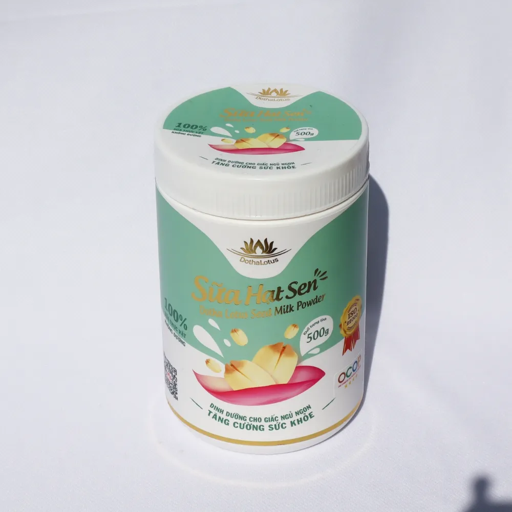 Wholesale Lotus Milk Powder 100% Natural Healthy Drink Healthcare Supplements Lotus Seed Manufacturer OEM ODM Customization From Vietnam