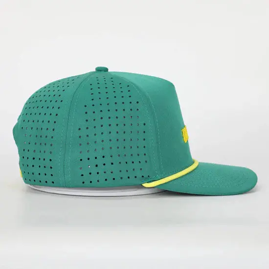 Wholesale Luxury High Quality Laser Cut Golf Hat for Unisex Custom Logo Promotional Baseball Cap Snapback Cap with Rope 3