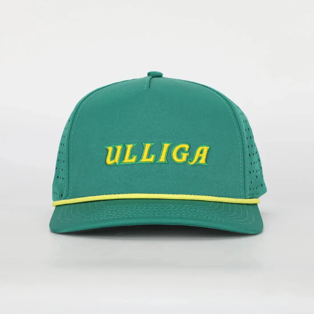 Wholesale Luxury High Quality Laser Cut Golf Hat for Unisex Custom Logo Promotional Baseball Cap Snapback Cap with Rope 2