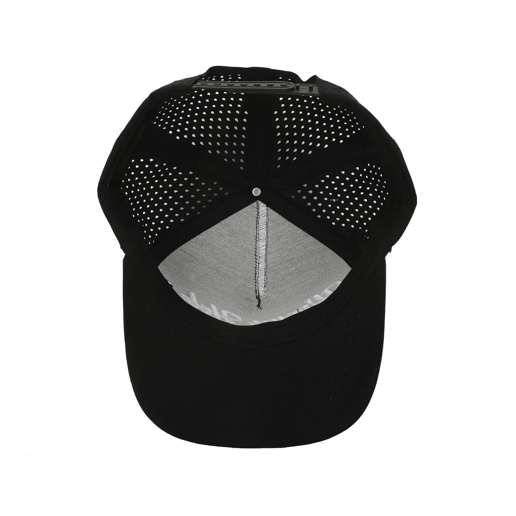Wholesale New Design Custom Laser Cut Golf Hat with Rope High Quality Outdoor Fashion Sunscreen Sports Cap for Unisex 5
