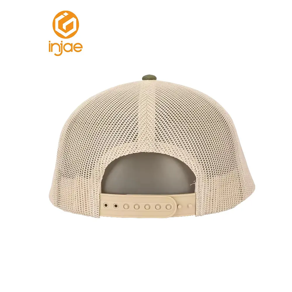 Wholesale New Design High Quality Trucker Hat Customize Olive/Grey Color High Fashion Trendy Sports Cap 5