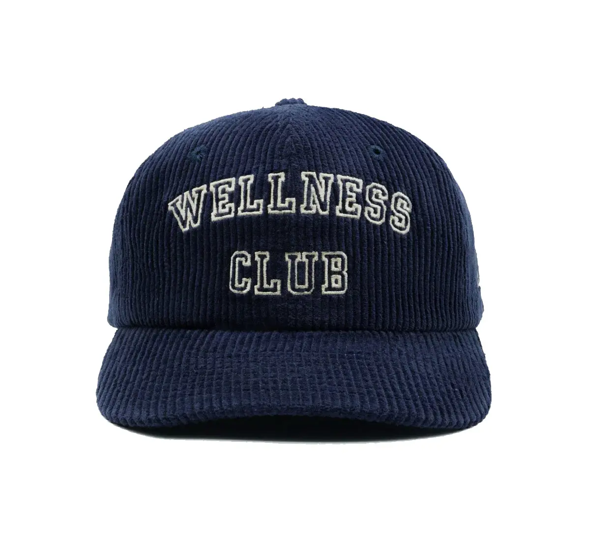 Wholesale Products Corduroy Custom Logo Baseball Cap 2D Embroidery 6-Panel Curved Brim High Quality Navy Blue Baseball Cap 1