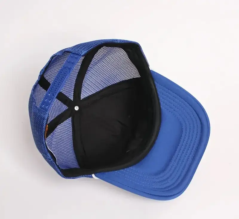 Wholesale Products Foam Trucker Hat 5-Panel Curved Brim High Quality Sports Cap with Rope Medium Profile Trucker Hat Cap for Man 5