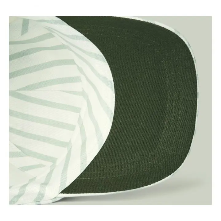 Wholesale Products Striped-Pattern 6-Panel Curved Brim High Quality Blue and Green Color Low Profile Dad Hat Baseball Cap 5