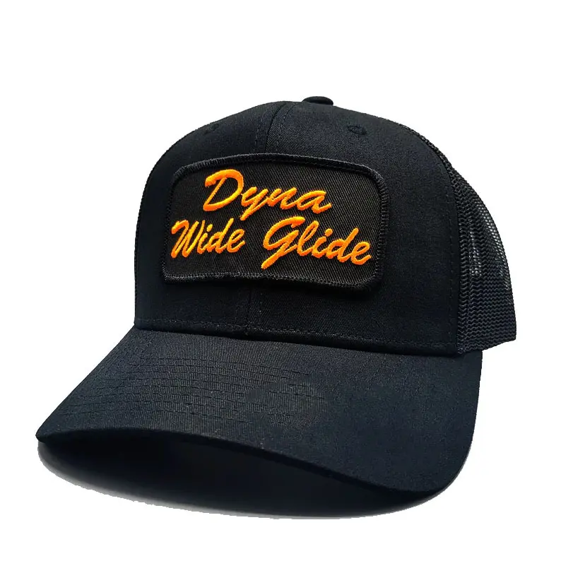 Wholesale Products Trucker Hats 6-Panel Curved Brim High Quality Black Color Medium Profile Summer Products Sports Cap 2