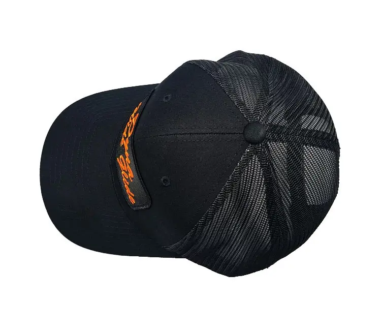 Wholesale Products Trucker Hats 6-Panel Curved Brim High Quality Black Color Medium Profile Summer Products Sports Cap 6