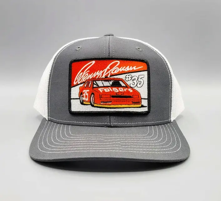 Wholesale Products Trucker Hats Woven Patch Logo Custom Embroidery Logo Sports Cap 6 Panels Blanks Snapback Cap for Man 1