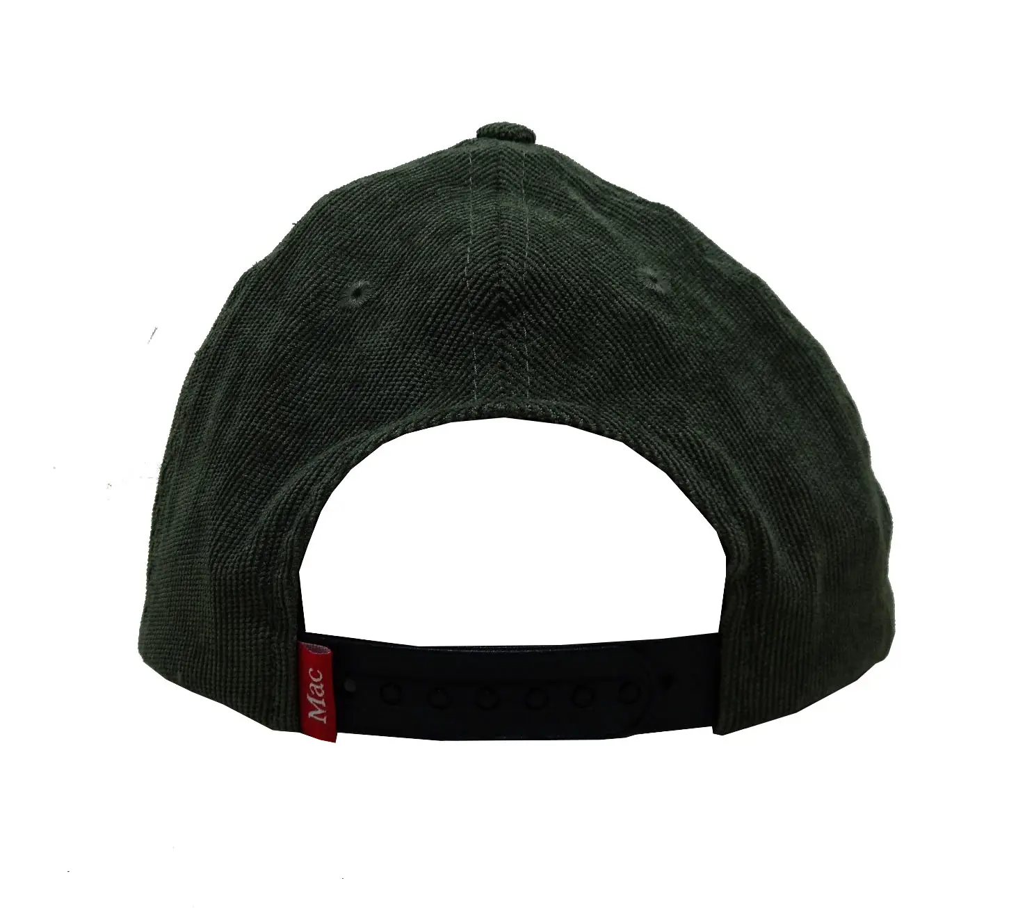 Wholesale Products Unstructured Corduroy Hat Custom Logo Flat Brim High Quality Green Color Medium Profile Snapback Cap 4