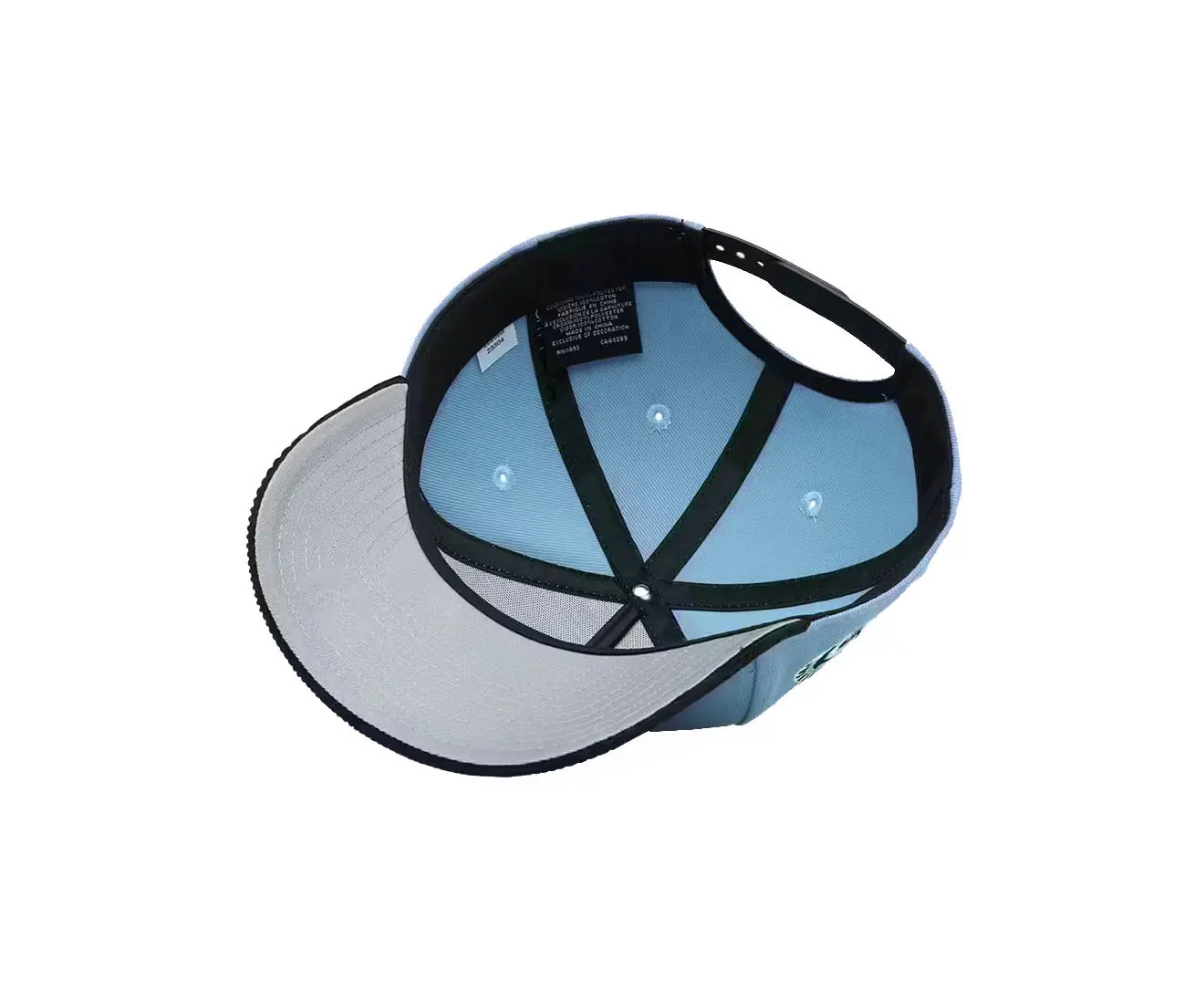 Wholesale Promotional 5 Panels Baseball Cap with Custom Logo High Quality Curved Brim 2 Tone Adjustable Baseball Cap for Man 5