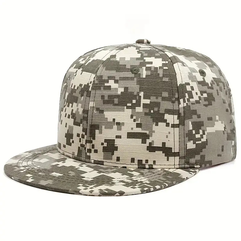 Wholesale Promotional 6 Panels Digital printing Camo Snapback Cap Multi Color Headwear Sublimation Customize Snapback Cap Man 1