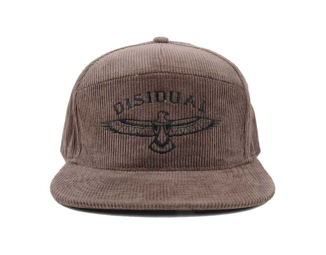 Wholesale Promotional 7 Panel Corduroy Snapback Cap with Custom Logo Flat Visor Hiphop Outdoor Headwear From Vietnam Supplier 1