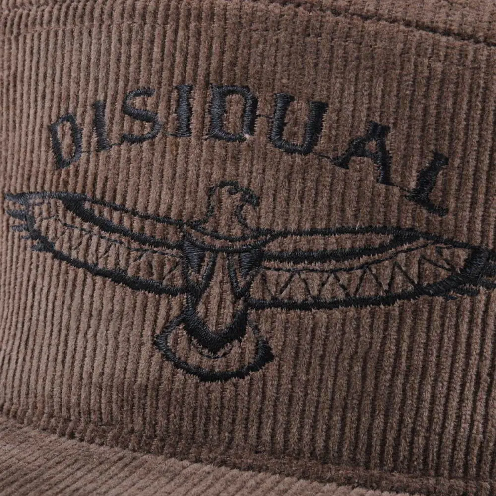 Wholesale Promotional 7 Panel Corduroy Snapback Cap with Custom Logo Flat Visor Hiphop Outdoor Headwear From Vietnam Supplier 3
