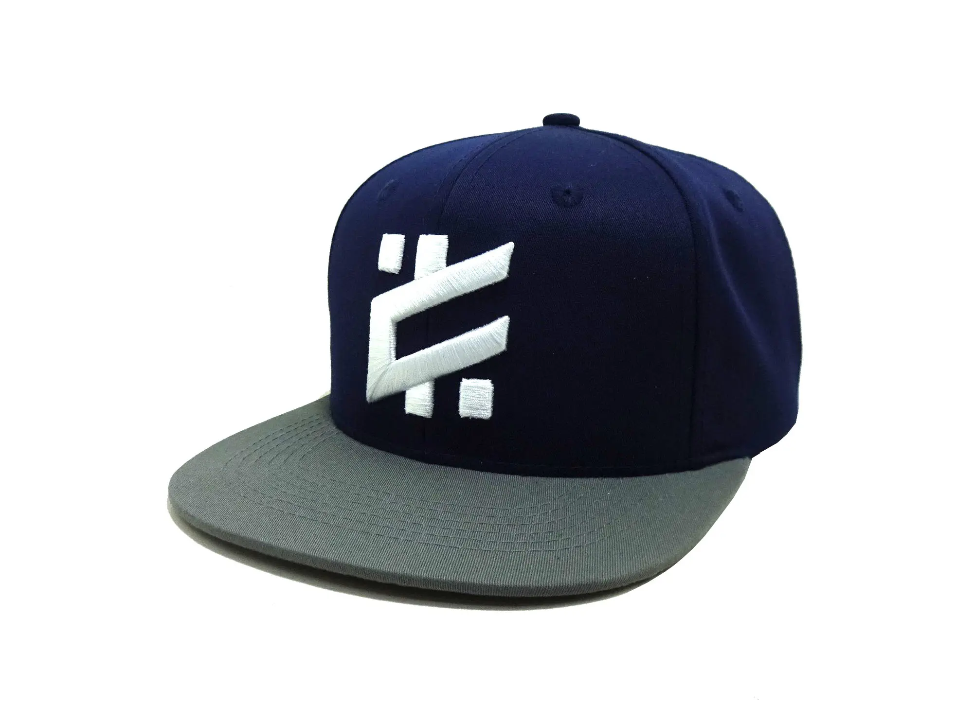 Wholesale Promotional Flat Visor Snapback Cap with Custom Logo Hiphop 6 Panel High Quality 3D Embroidery 2 Tone Snapback Cap 2