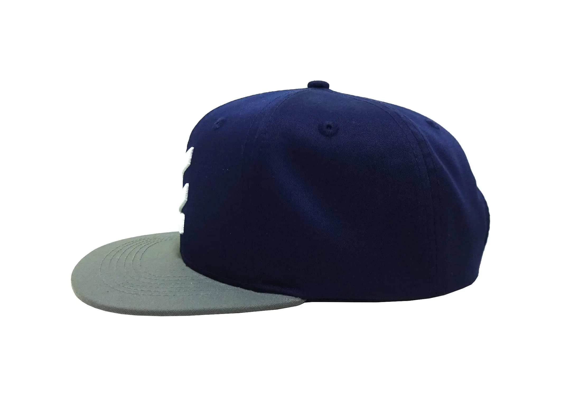 Wholesale Promotional Flat Visor Snapback Cap with Custom Logo Hiphop 6 Panel High Quality 3D Embroidery 2 Tone Snapback Cap 3