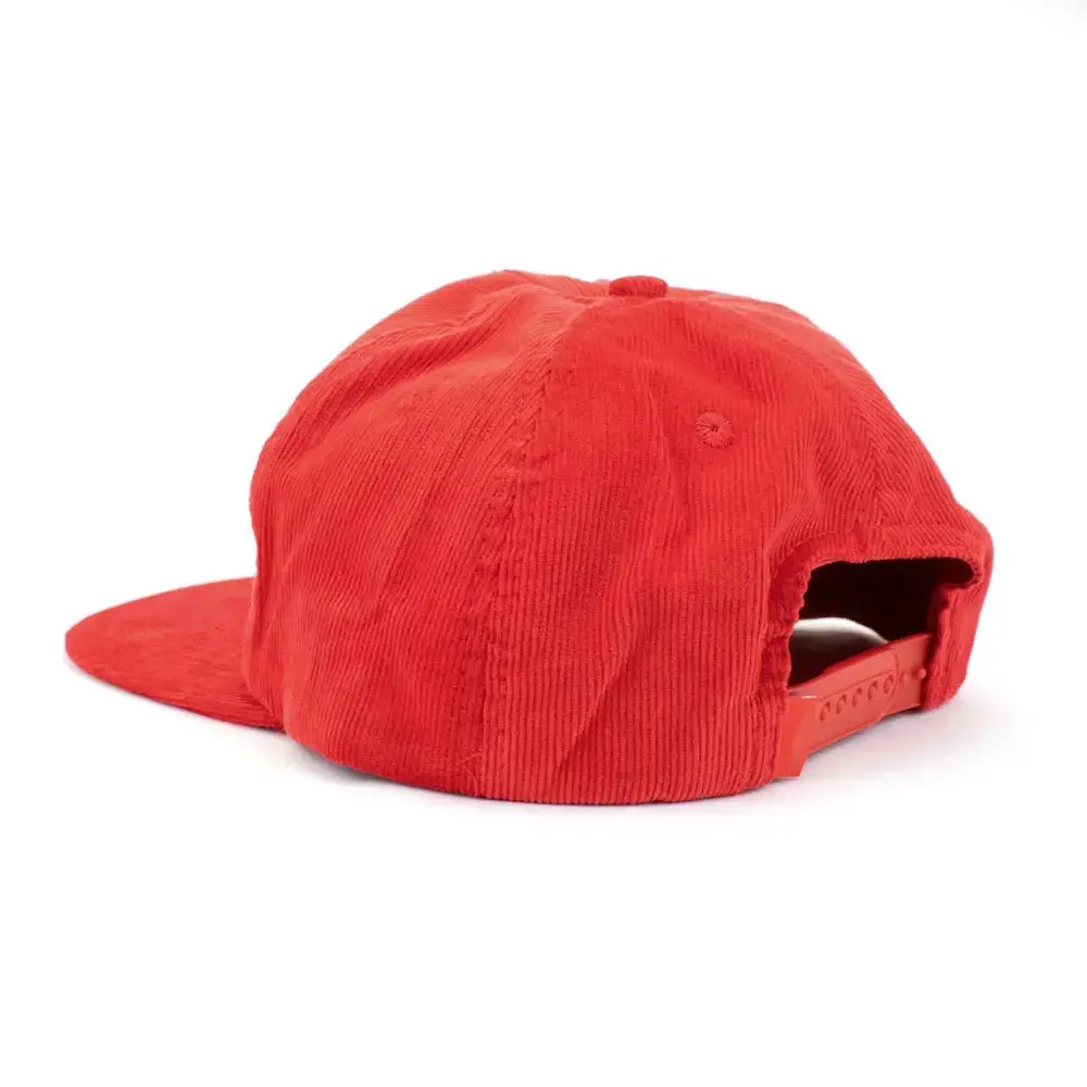 Wholesale Promotional High Quality Flat Visor Corduroy Snapback Cap With Custom Logo Sports Cap Unstructured Hiphop Snapback Cap 3