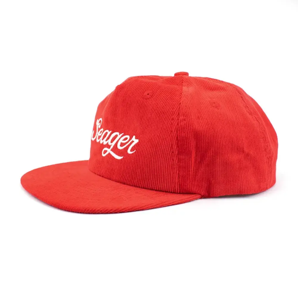 Wholesale Promotional High Quality Flat Visor Corduroy Snapback Cap With Custom Logo Sports Cap Unstructured Hiphop Snapback Cap 2