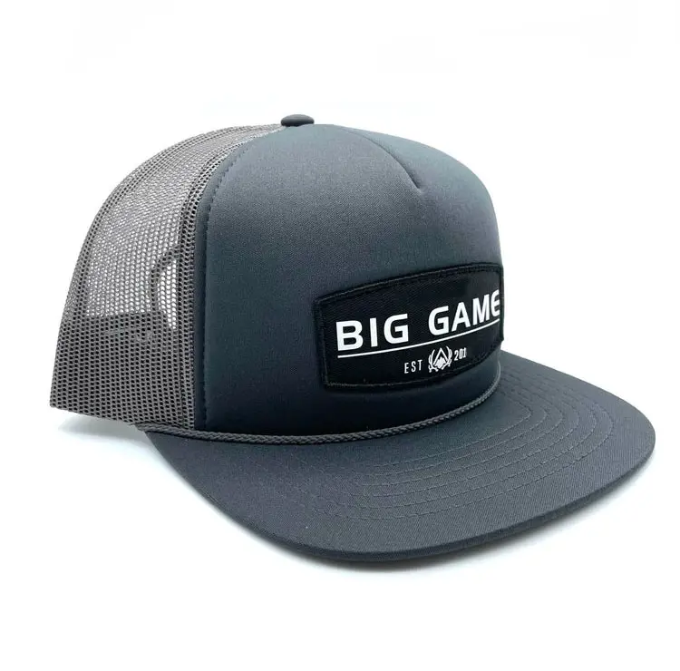 Wholesale Promotional Hiphop High Quality Foam Trucker Hat Flat Bill Customize Adjustable Sports Cap for Men in Vietnam Factory 3