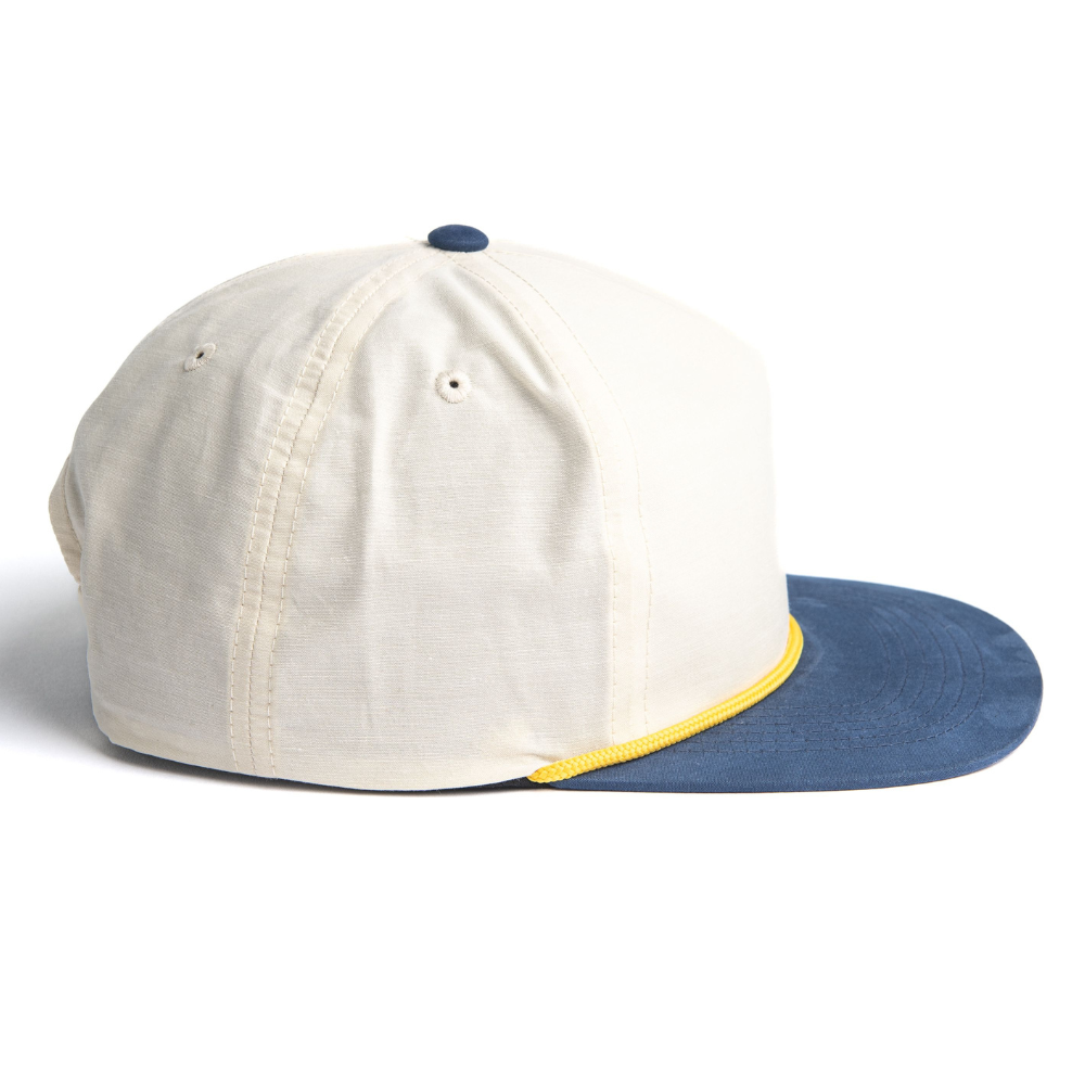 Wholesale Snapback With Rope Hats Flat Brim Unstructured Contrast Color Rubber PVC Logo Patch Single Row Buckle High Quality OEM 5