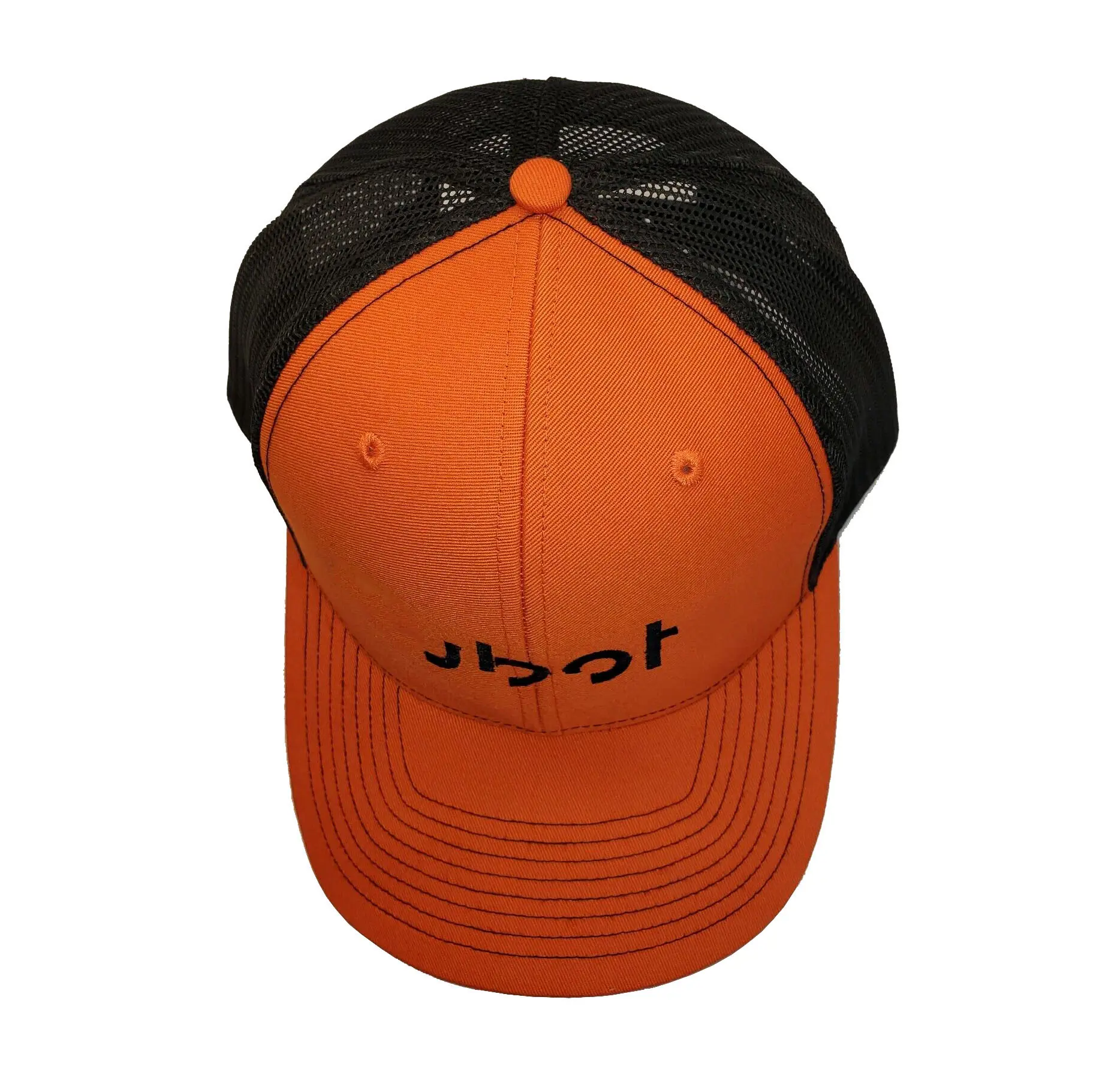 Wholesale Summer Products Trucker Hat Outdoor with Custom Logo High Quality Orange/Black Color Sports Cap Trucker Hat 4