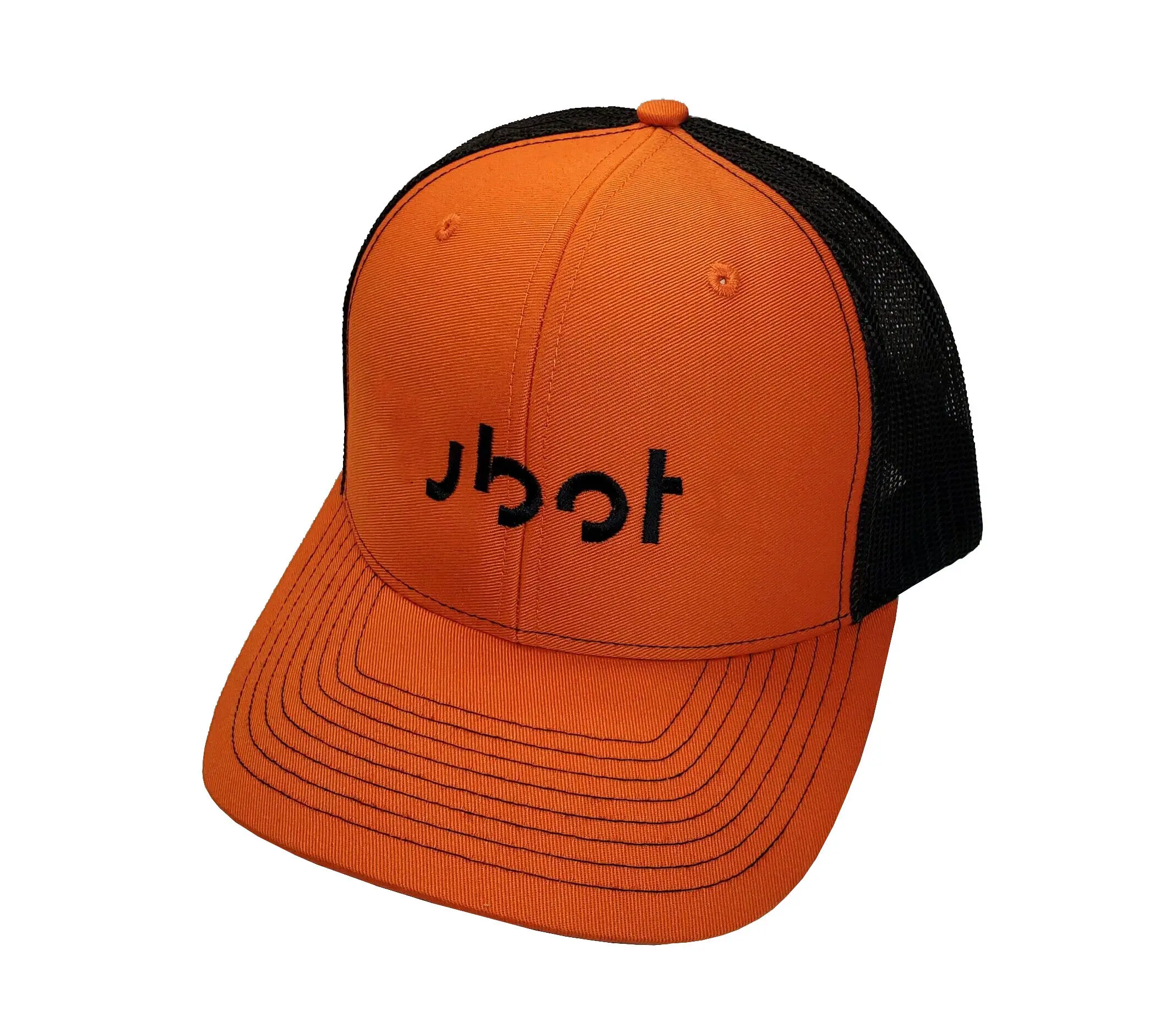 Wholesale Summer Products Trucker Hat Outdoor with Custom Logo High Quality Orange/Black Color Sports Cap Trucker Hat 2
