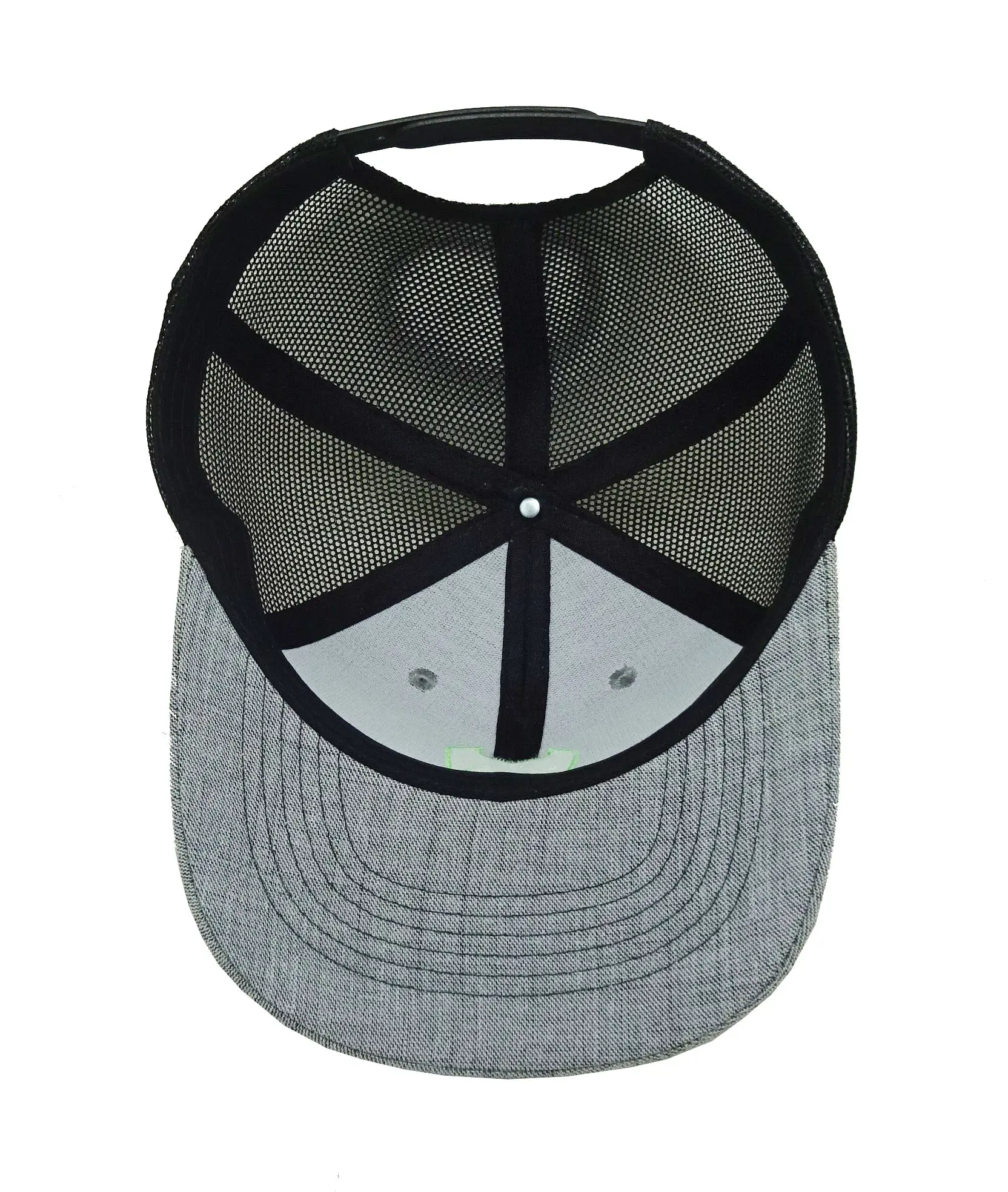 Wholesale Trucker Hats 2D Embroidery Custom Embroidery Logo Grey Color Curved Brim Medium Profile Sports Cap Trucker Cap 5