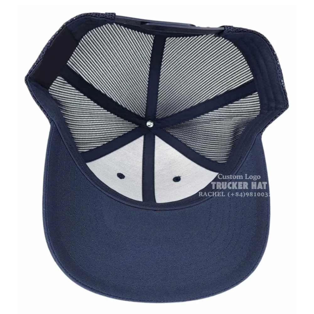 Wholesale Trucker Hats R 112/Y 6606 Leather Patch Logo Slightly Brim Structured For Fishing Hiking Shopping Vietnam Manufacturer 4