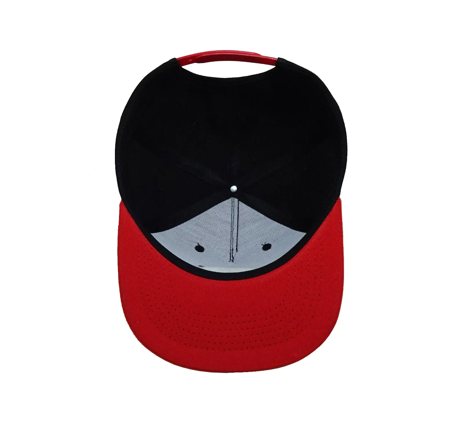 Wholesale Two Tone Velcro-Patch Logo Snapback Cap with Customize High Quality Adjustable Adults Size Outdoor Travel Sports Cap 6
