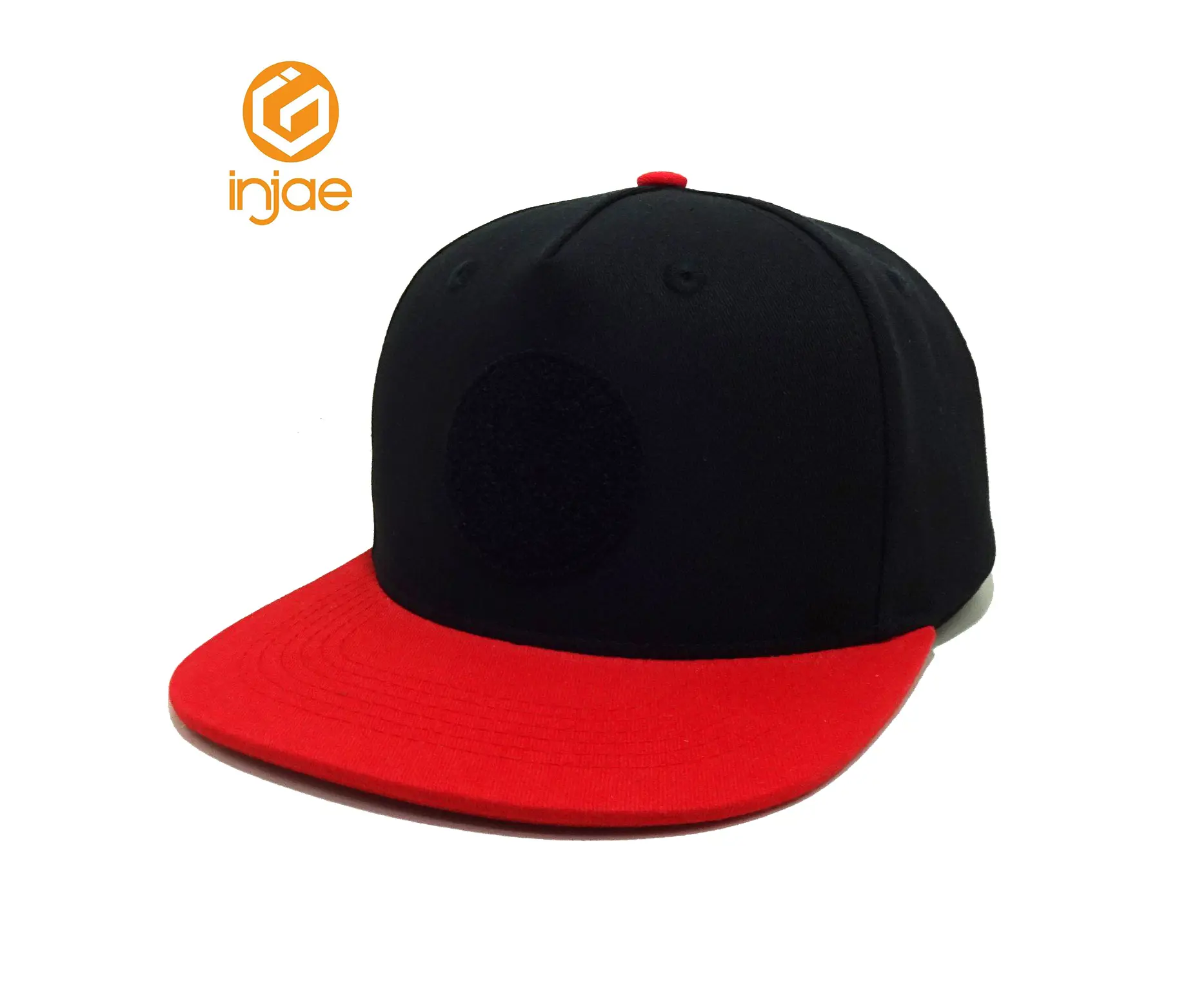 Wholesale Two Tone Velcro-Patch Logo Snapback Cap with Customize High Quality Adjustable Adults Size Outdoor Travel Sports Cap 1