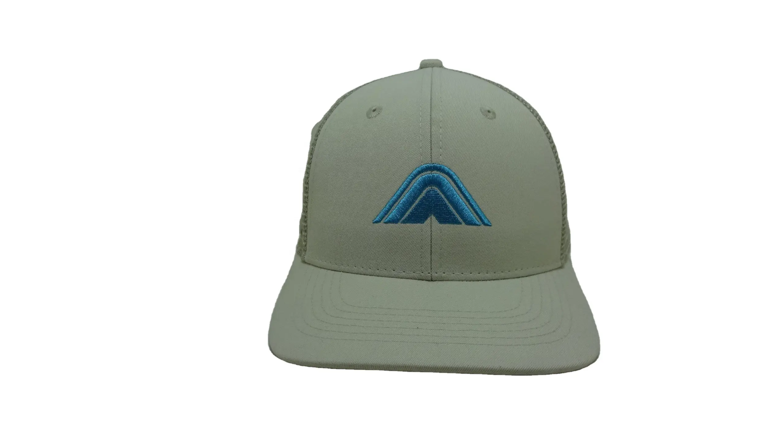 Wholesale White Mesh Trucker Hats in Vietnam Factory Custom Embroidery Logo High Quality Brand Caps 4