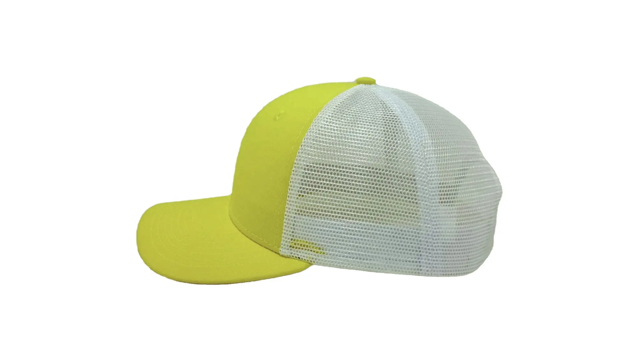 Wholesale Yellow/White Blank Trucker Hats 6 Panels for Promotional Brand Name Cheap Price in Vietnam 3